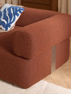 Divano componibile 3 posti in bouclé Anton