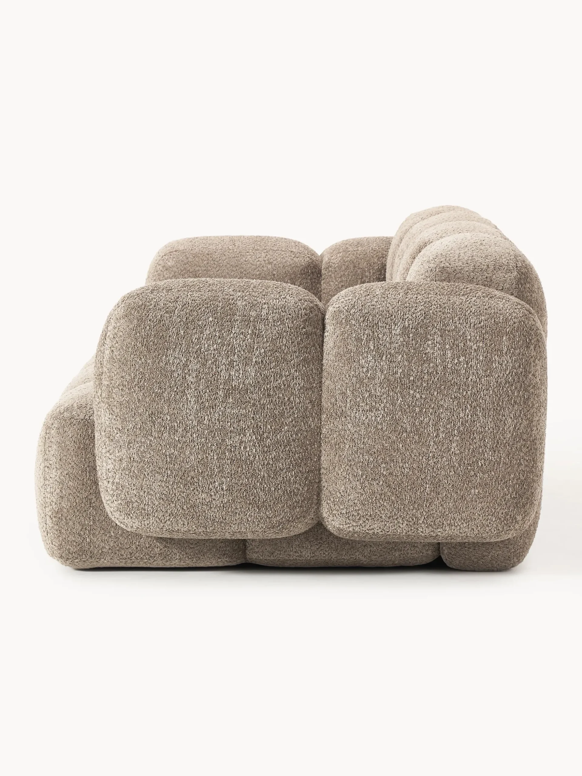 Divano componibile 3 posti in teddy-bouclé Tayla