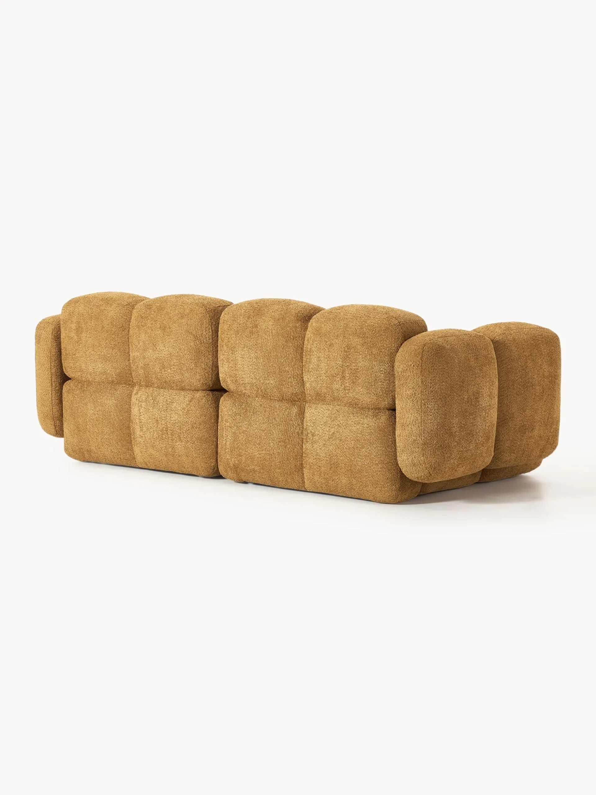Divano componibile 3 posti in teddy-bouclé Tayla