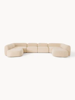 Divano componibile XL in bouclé Wolke