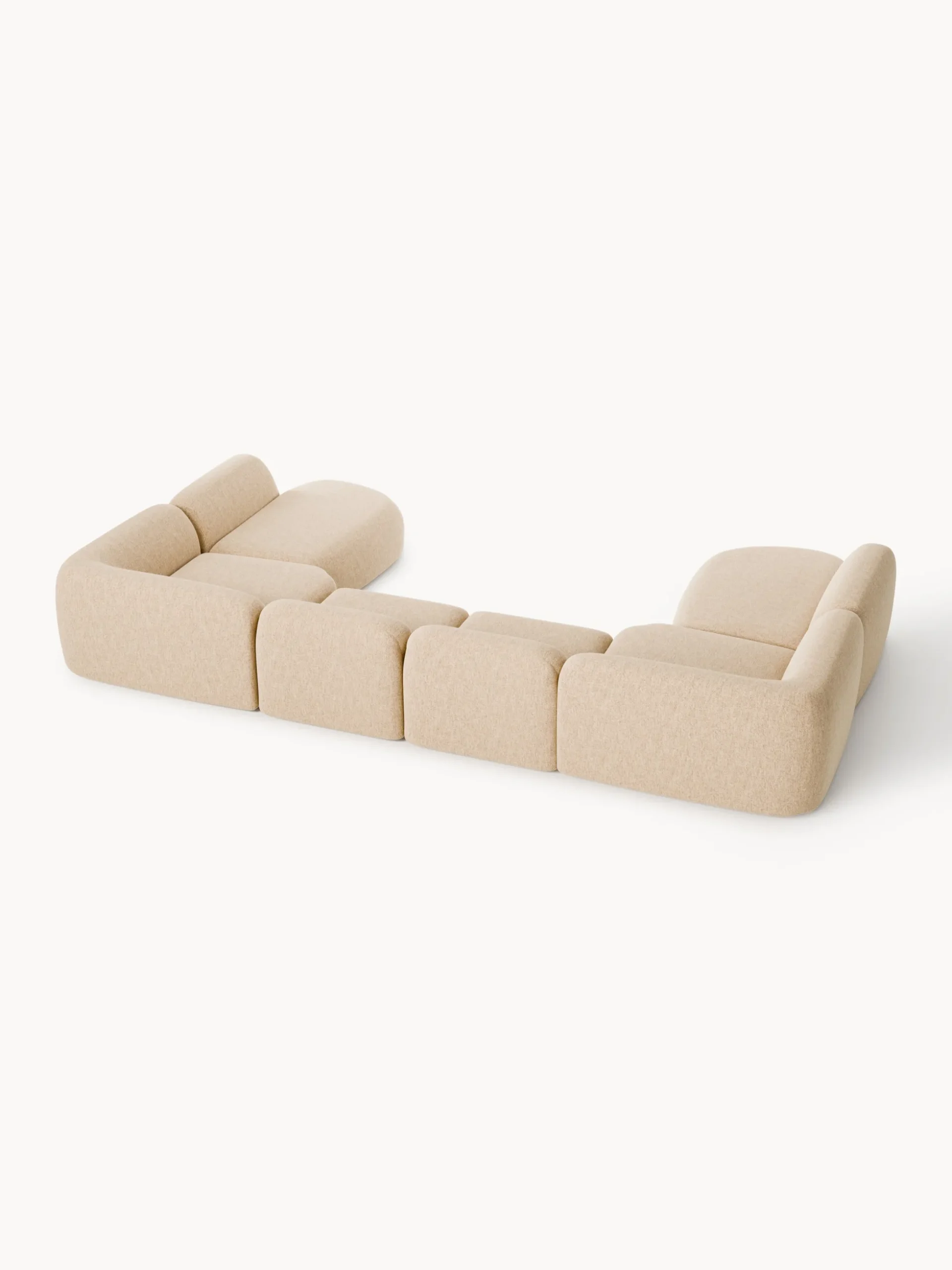 Divano componibile XL in bouclé Wolke