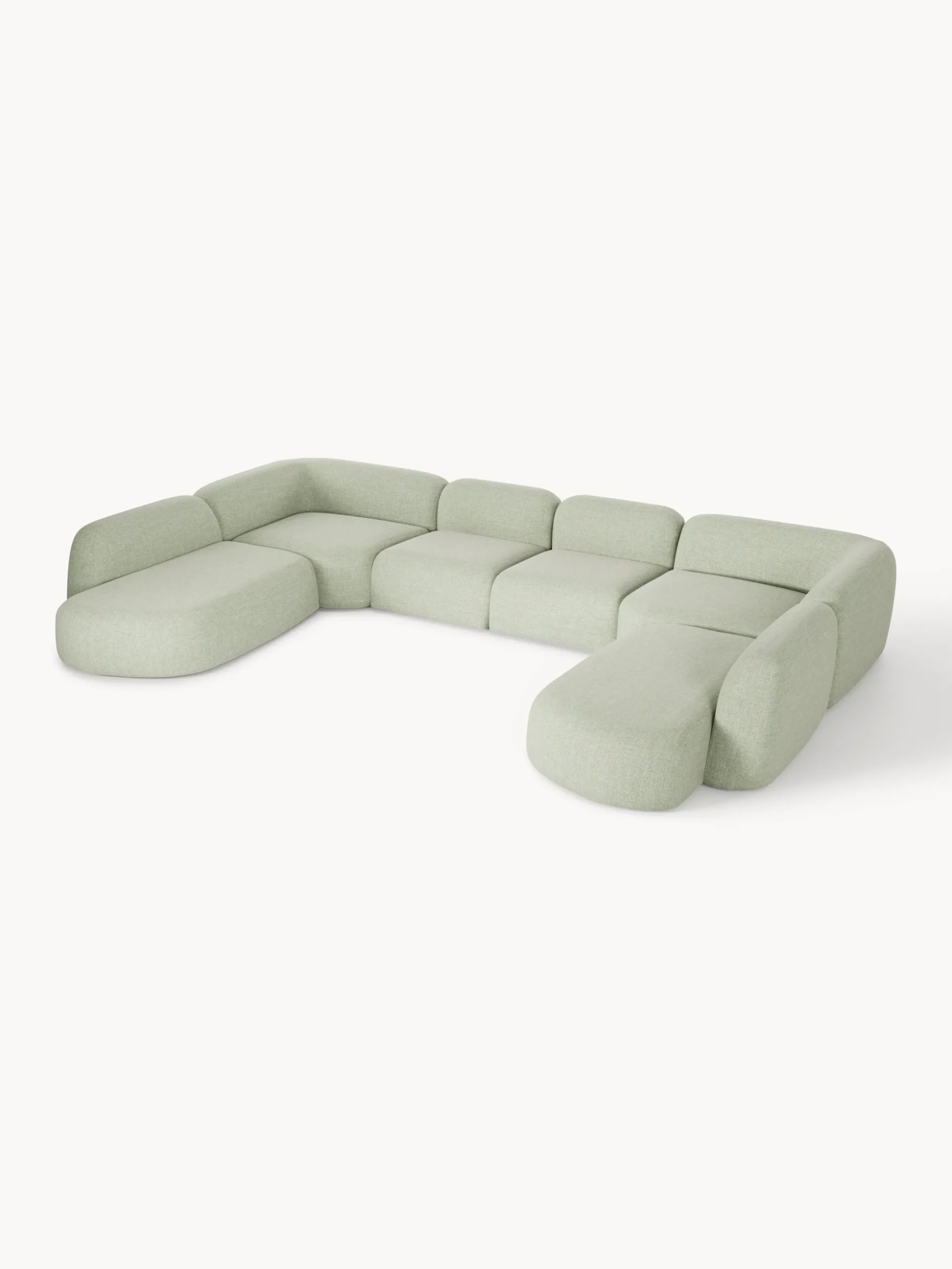 Divano componibile XL in bouclé Wolke