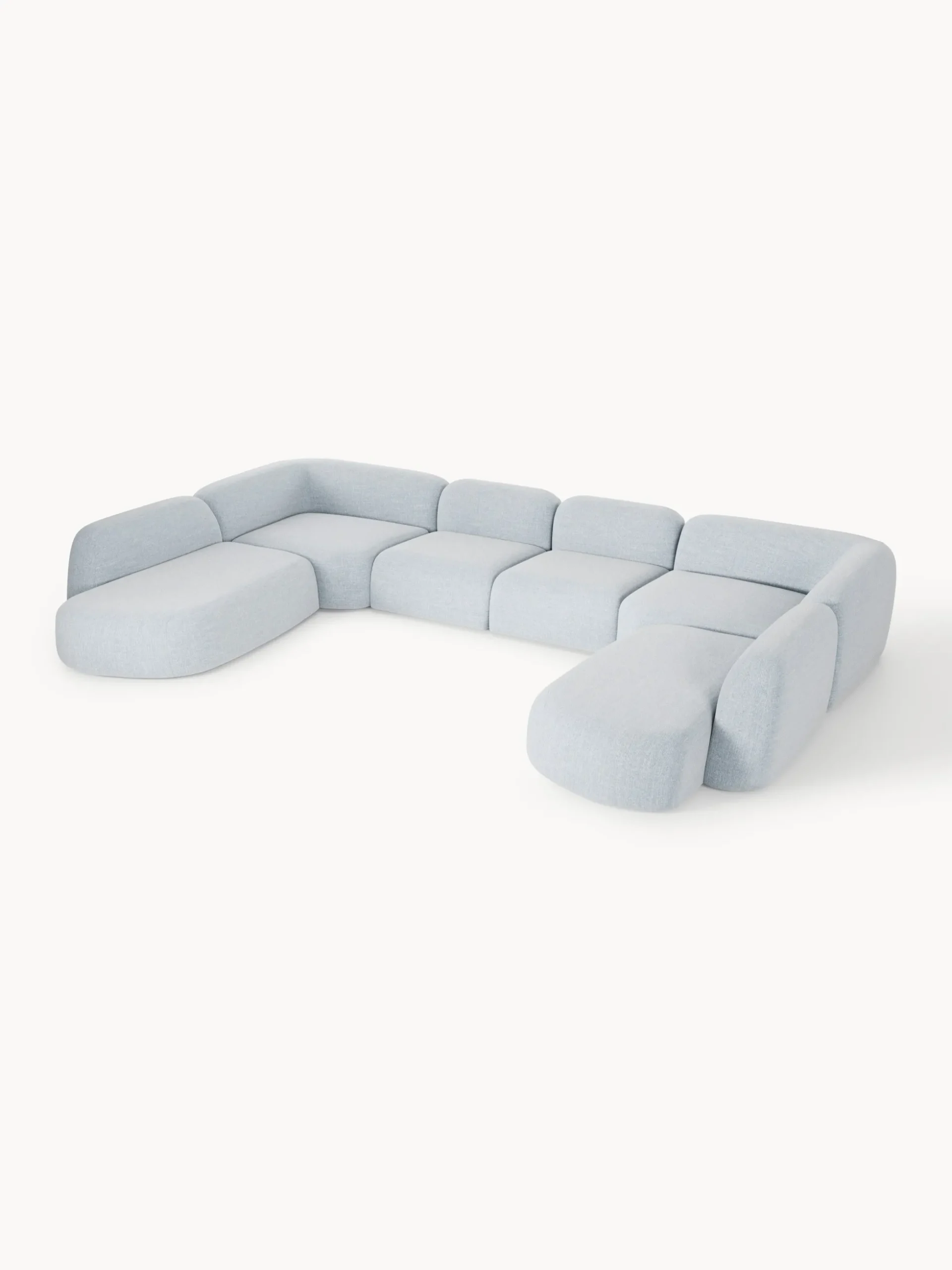 Divano componibile XL in bouclé Wolke