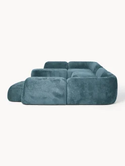 Divano componibile XL in teddy bouclé Wolke
