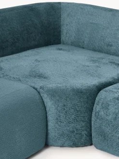 Divano componibile XL in teddy bouclé Wolke