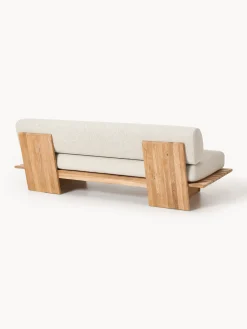 Divano da giardino in legno di teak 3 posti Eiko
