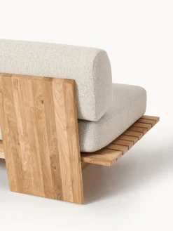 Divano da giardino in legno di teak 3 posti Eiko