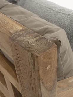 Divano da giardino 4 posti in legno di teak Bali