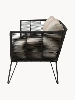 Divano da giardino 2 posti in tessuto beige Mundo