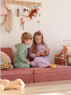 Divano da gioco componibile in velluto per bambini fatto a mano Mila