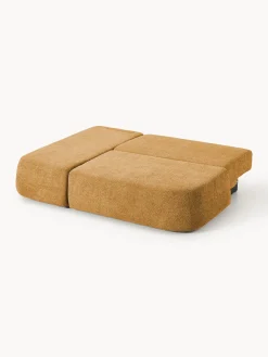 Divano letto angolare in teddy-bouclé con contenitore Pao