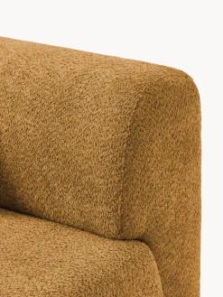 Divano letto angolare in teddy-bouclé con contenitore Pao