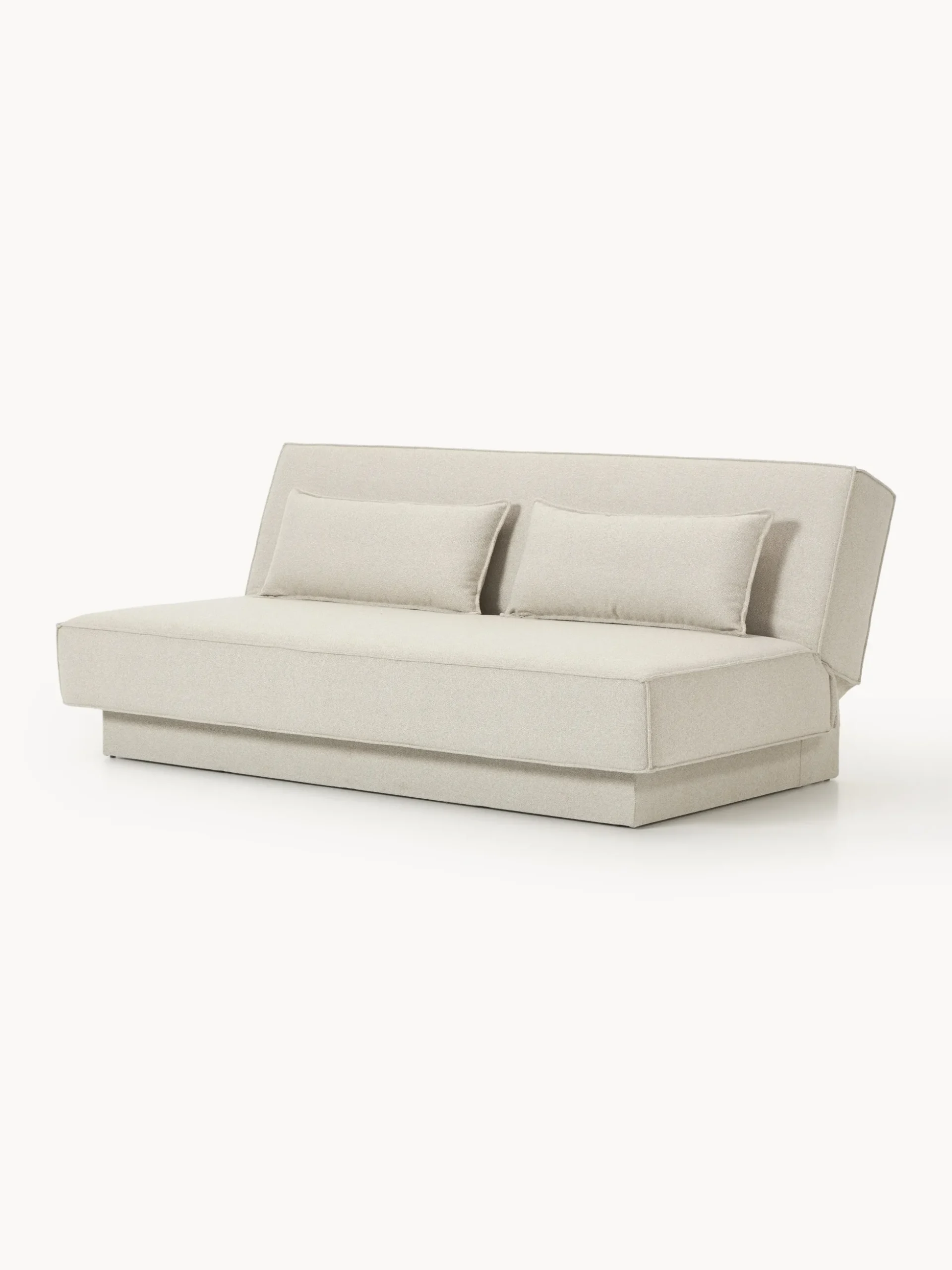 Divano letto in bouclé con contenitore David