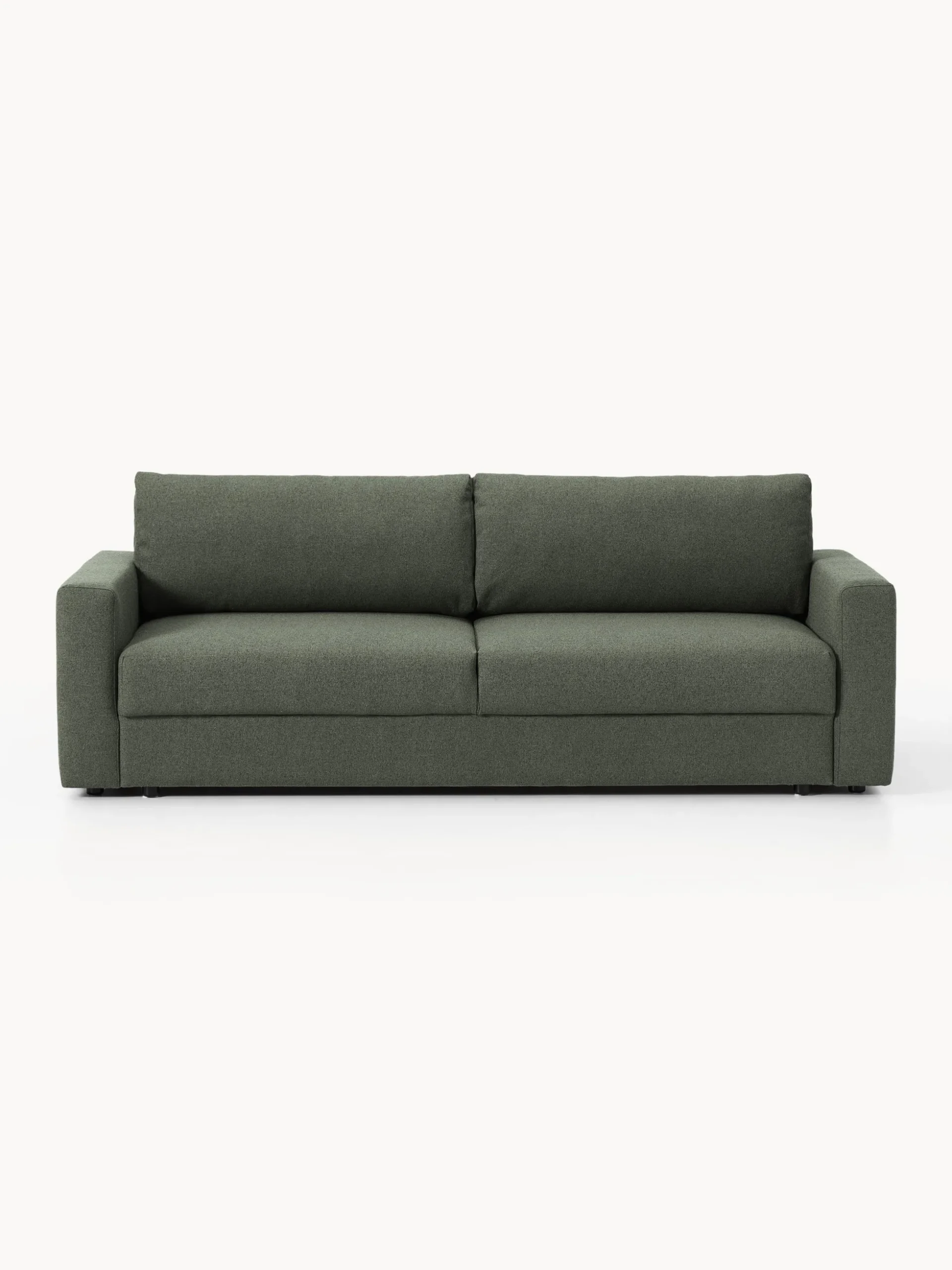 Divano letto 3 posti in bouclé con vano contenitore Tasha