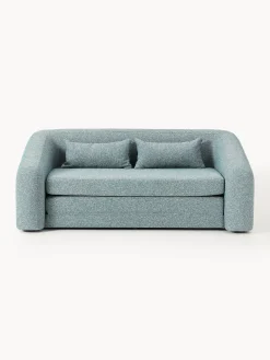 Divano letto 2 posti in bouclé Eliot