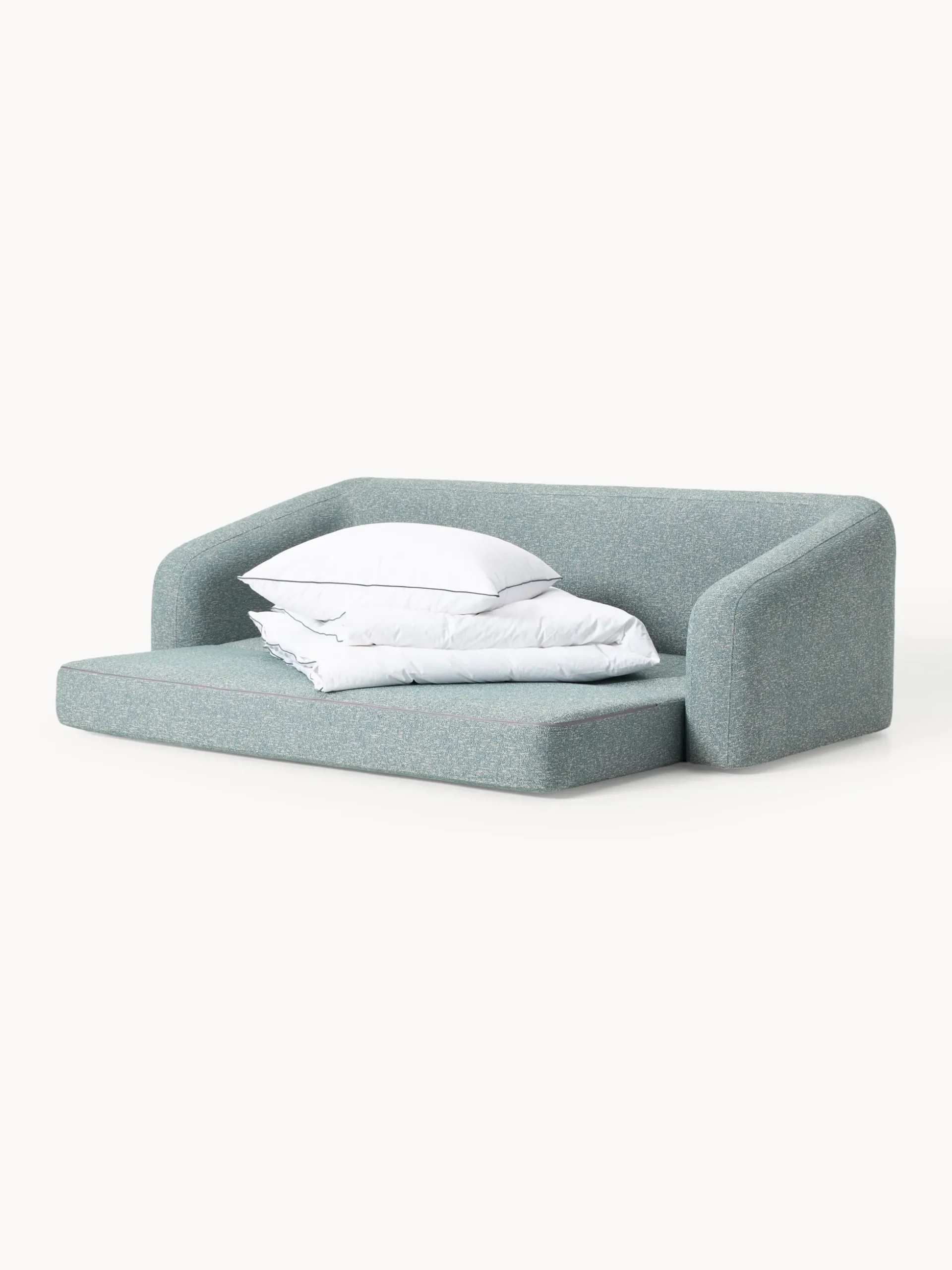 Divano letto 3 posti in bouclé Eliot