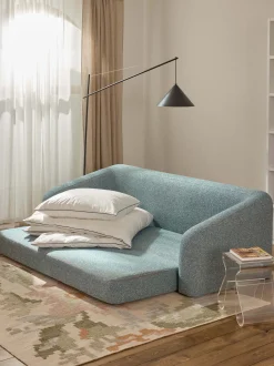 Divano letto 3 posti in bouclé Eliot