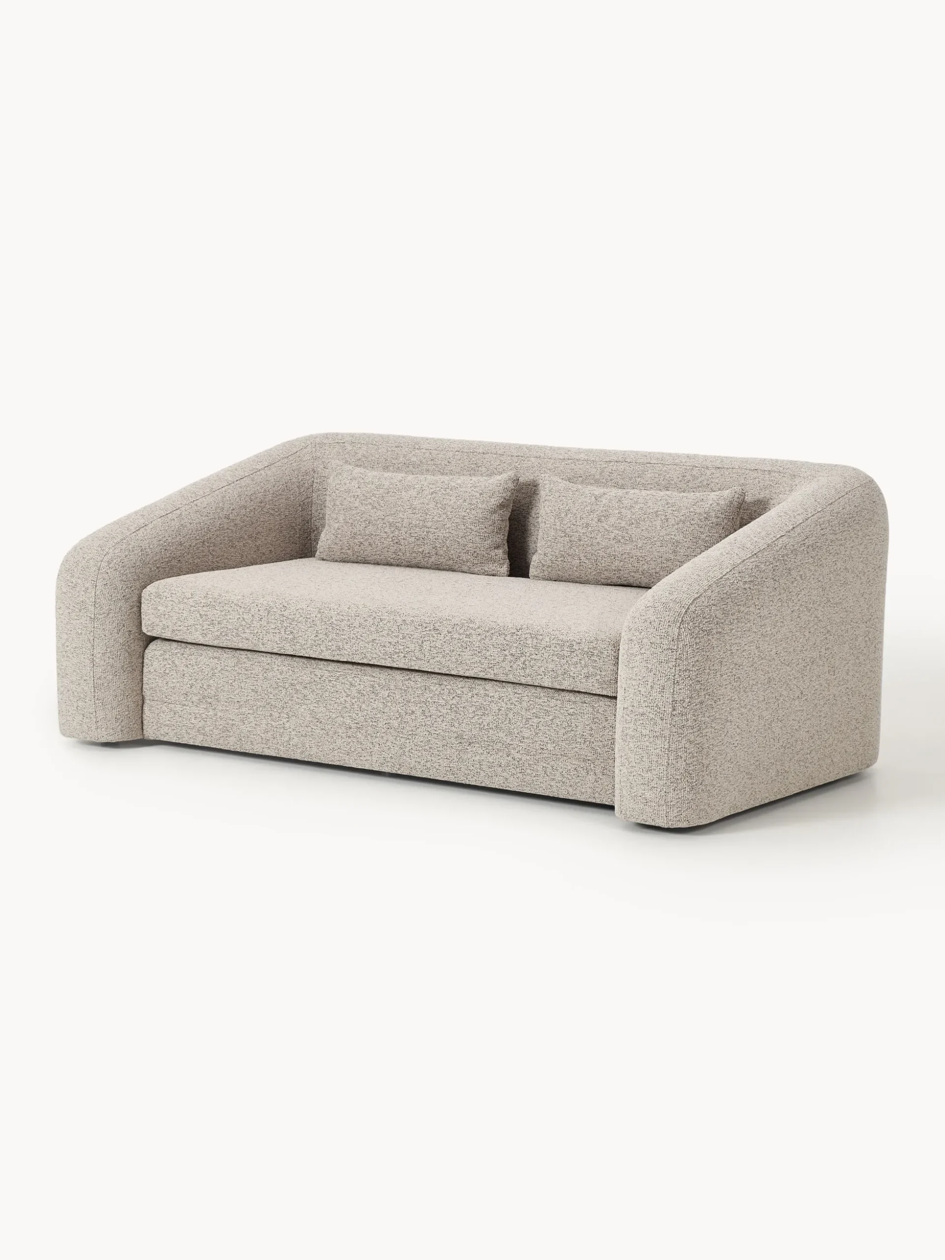 Divano letto 2 posti in bouclé Eliot