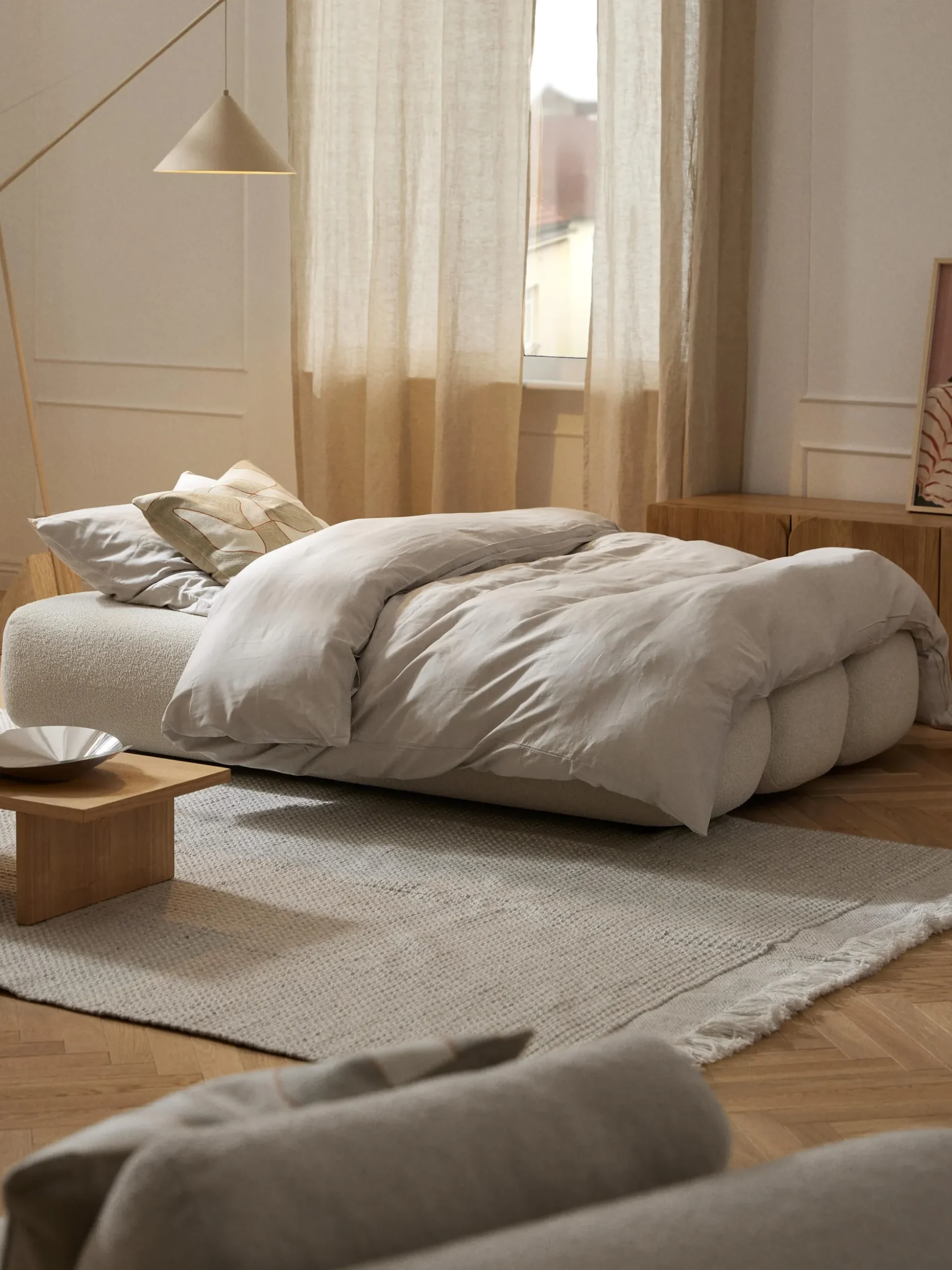 Divano letto 3 posti in teddy Caterpillar