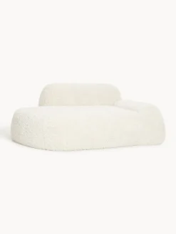 Divano 2 posti con chaise longue in teddy Wolke