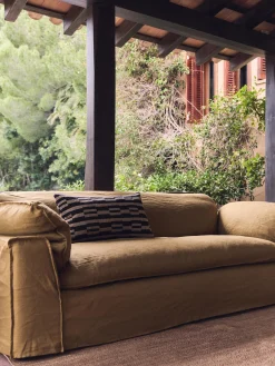 Divano 3 posti in lino Nomad, 244 cm
