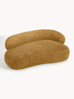 Divano 2 posti in teddy bouclé Alba