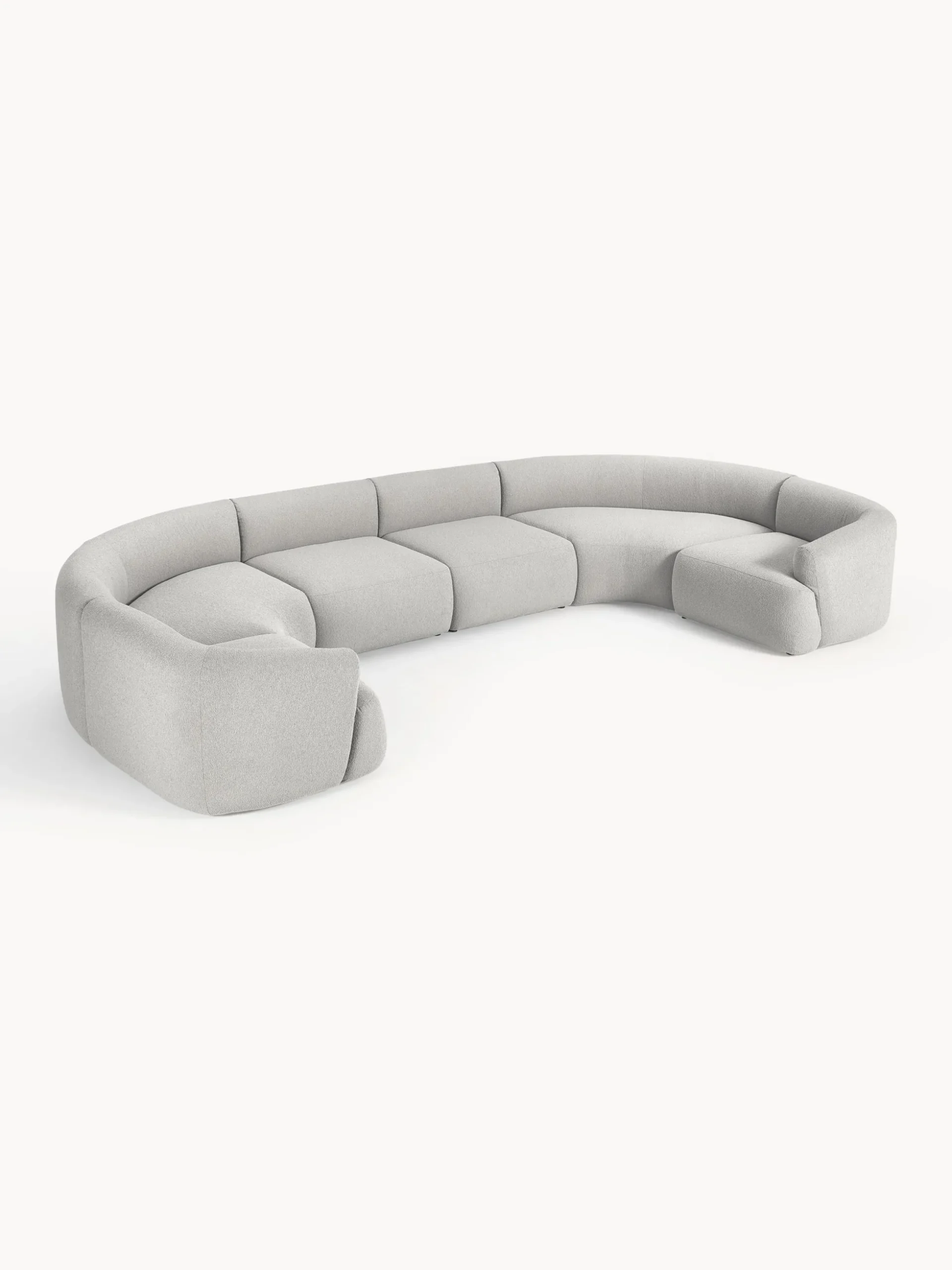 Divano XL componibile in bouclé Sofia