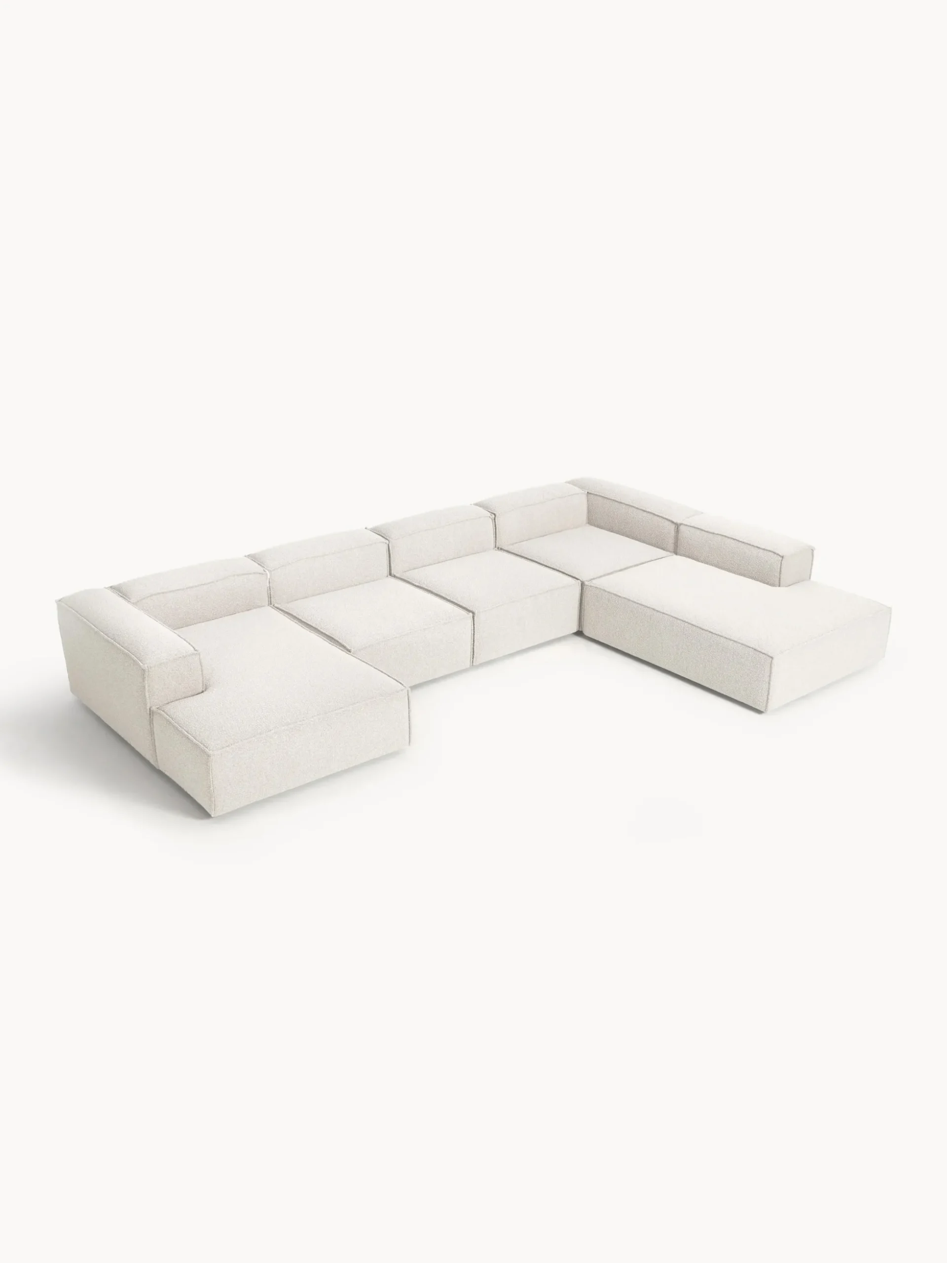 Divano XL componibile in bouclé Lennon