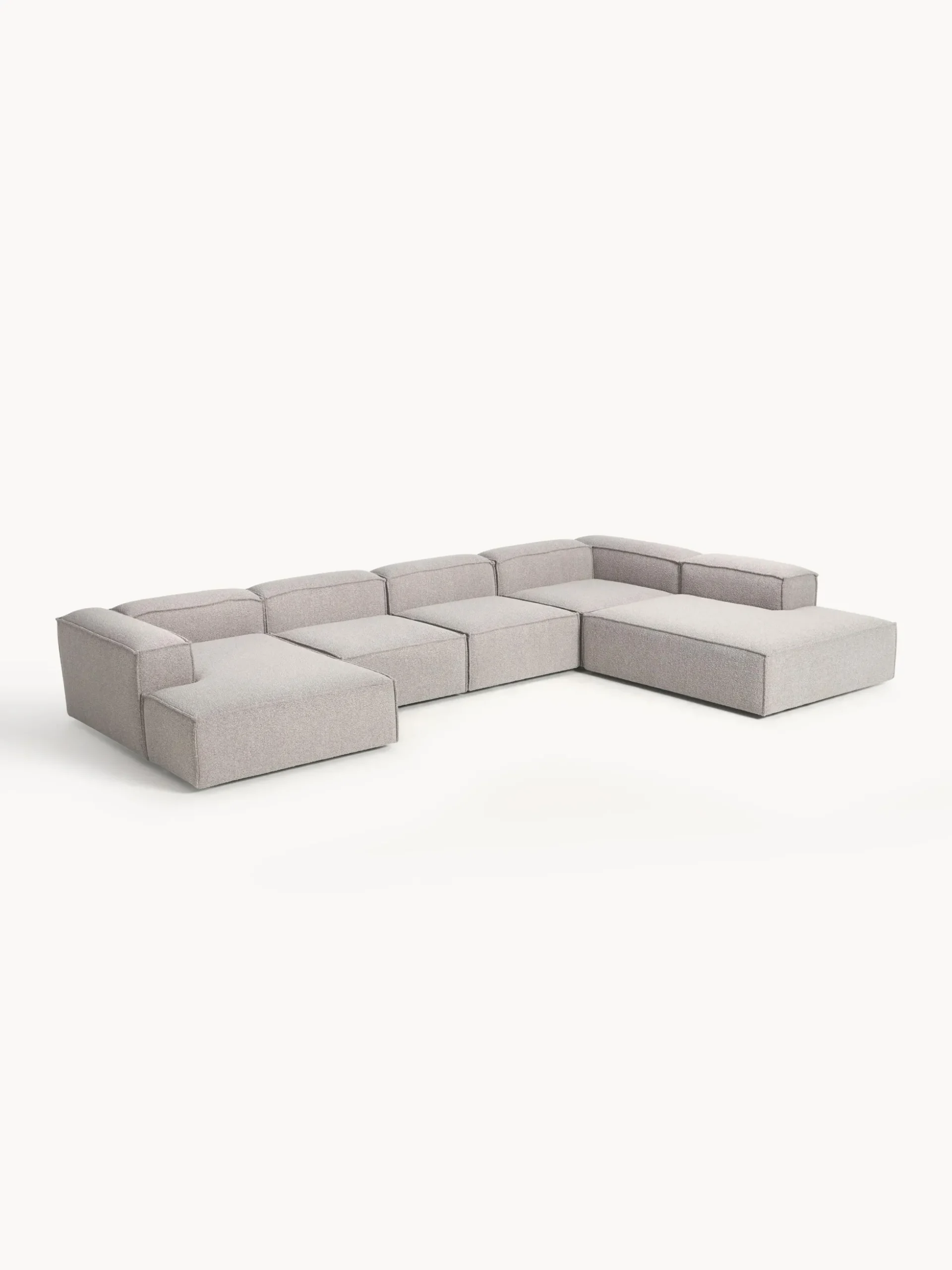 Divano XL componibile in bouclé Lennon