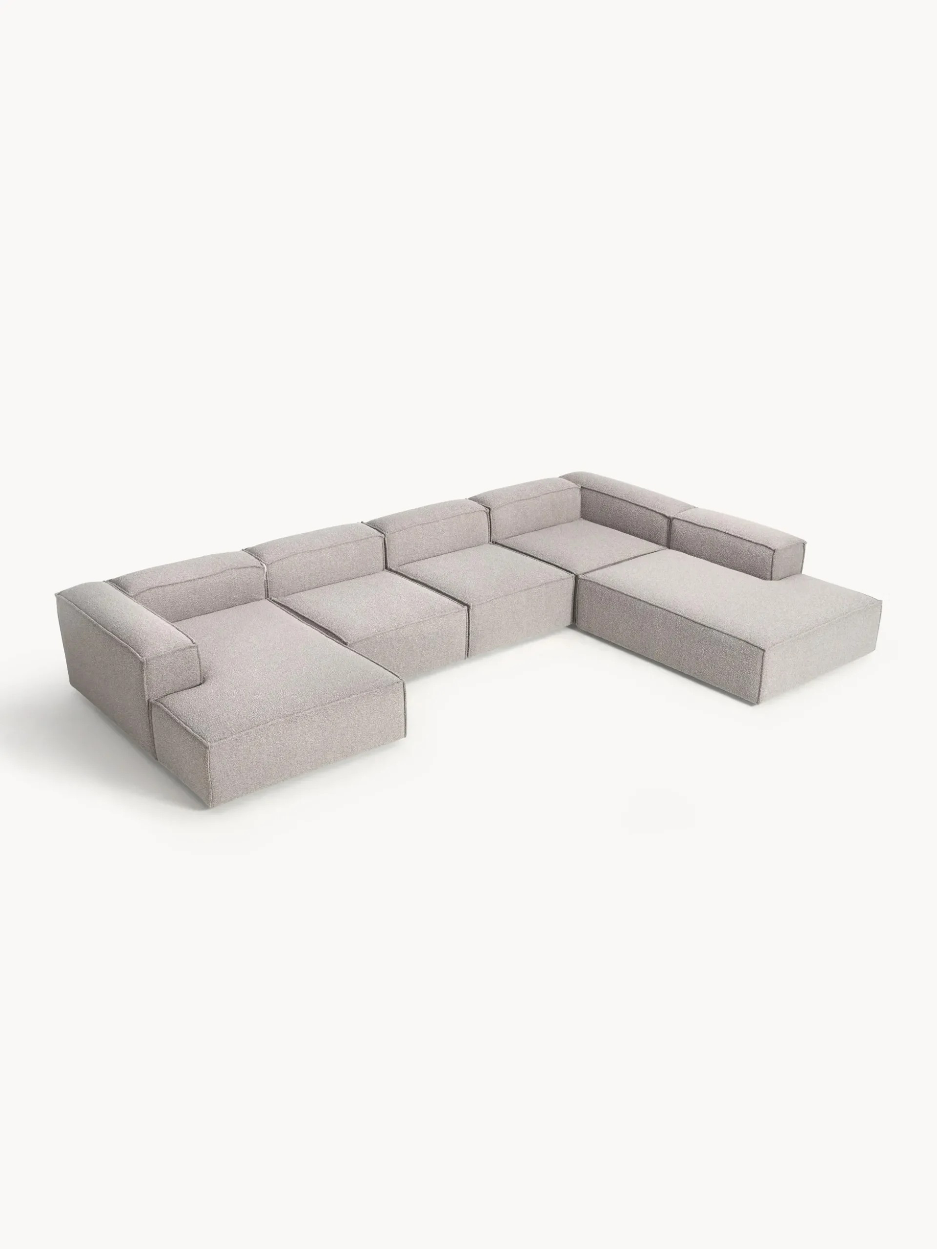 Divano XL componibile in bouclé Lennon
