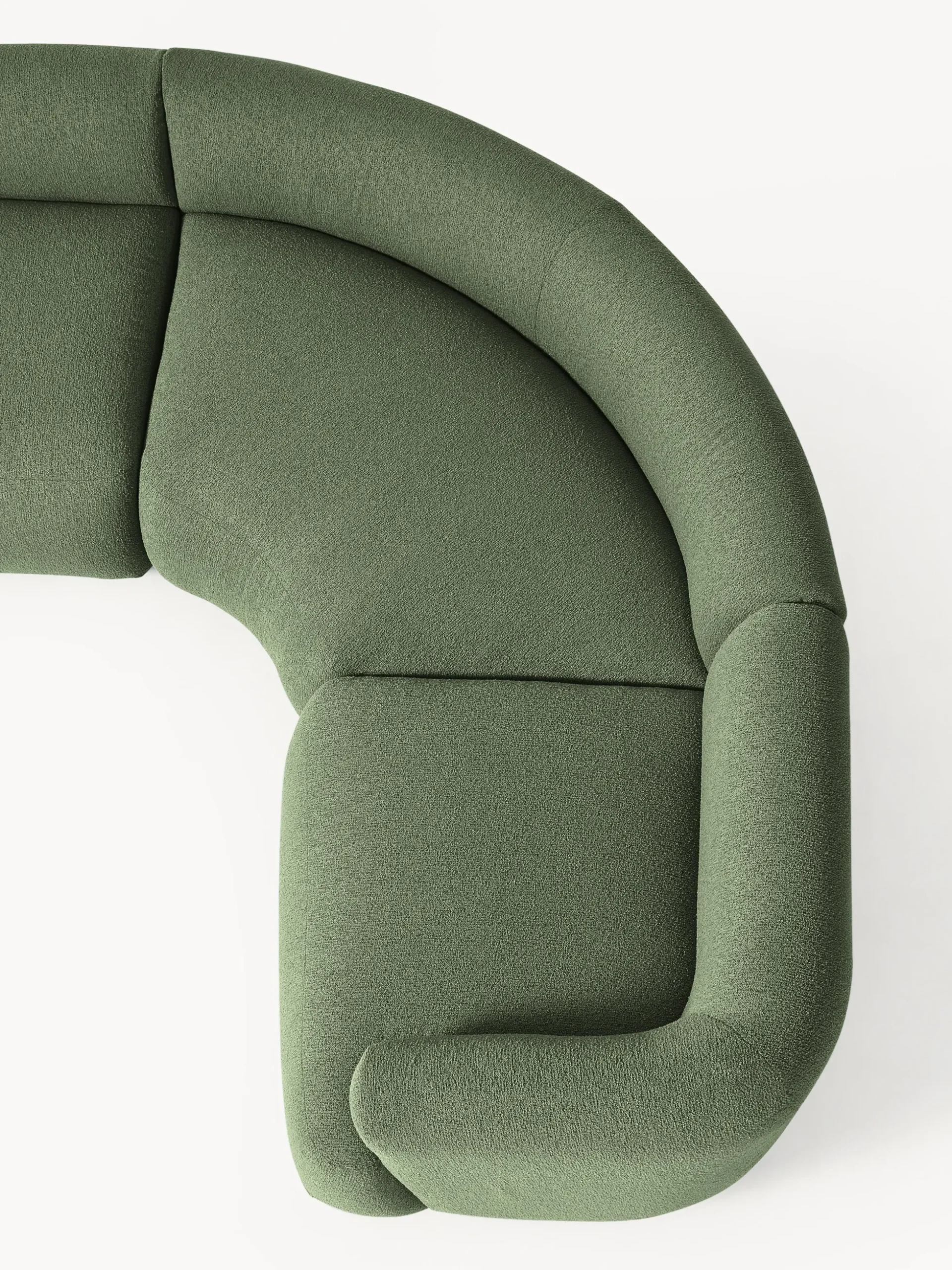 Divano XL componibile in bouclé Sofia