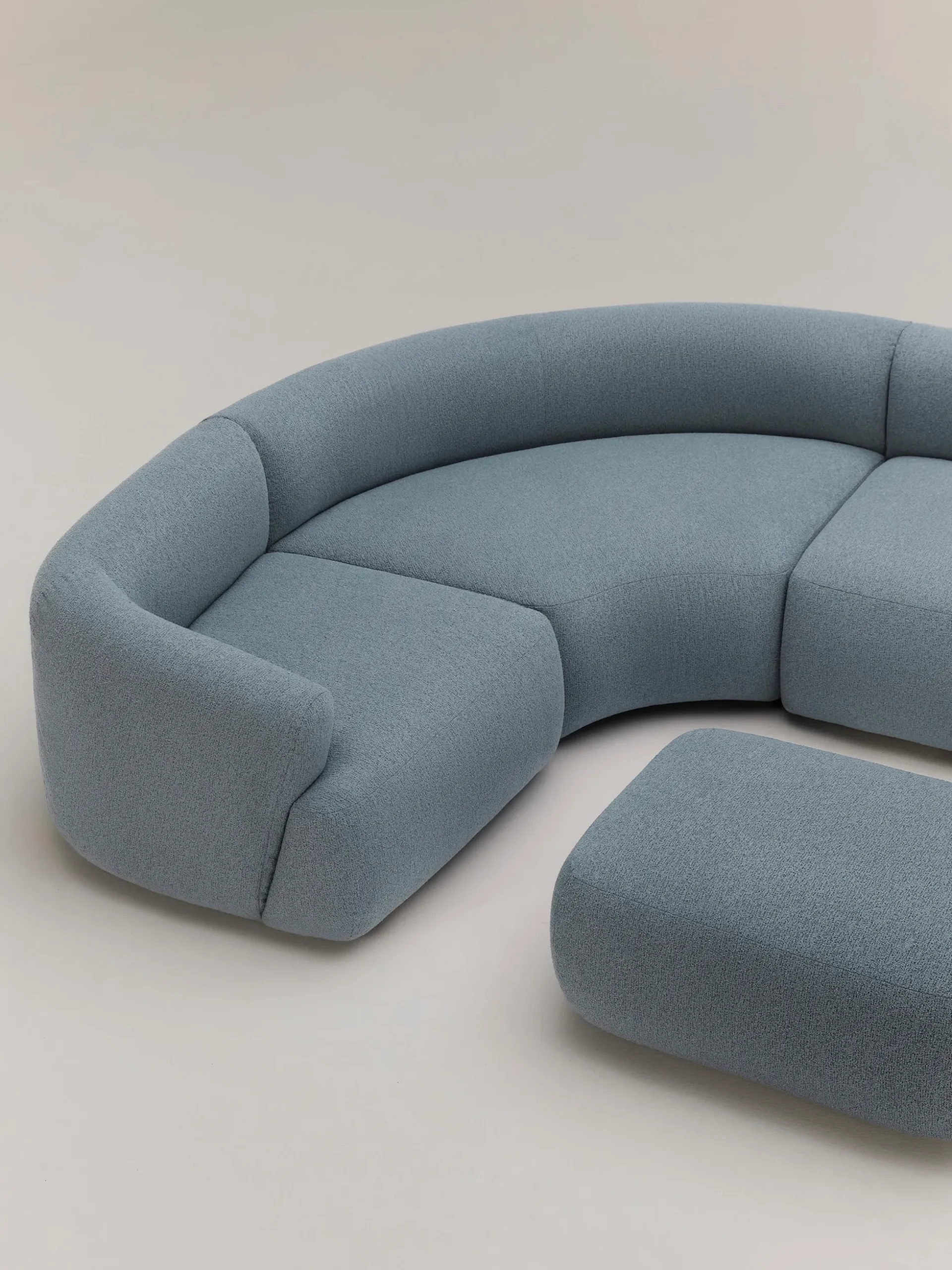 Divano XL componibile in bouclé Sofia
