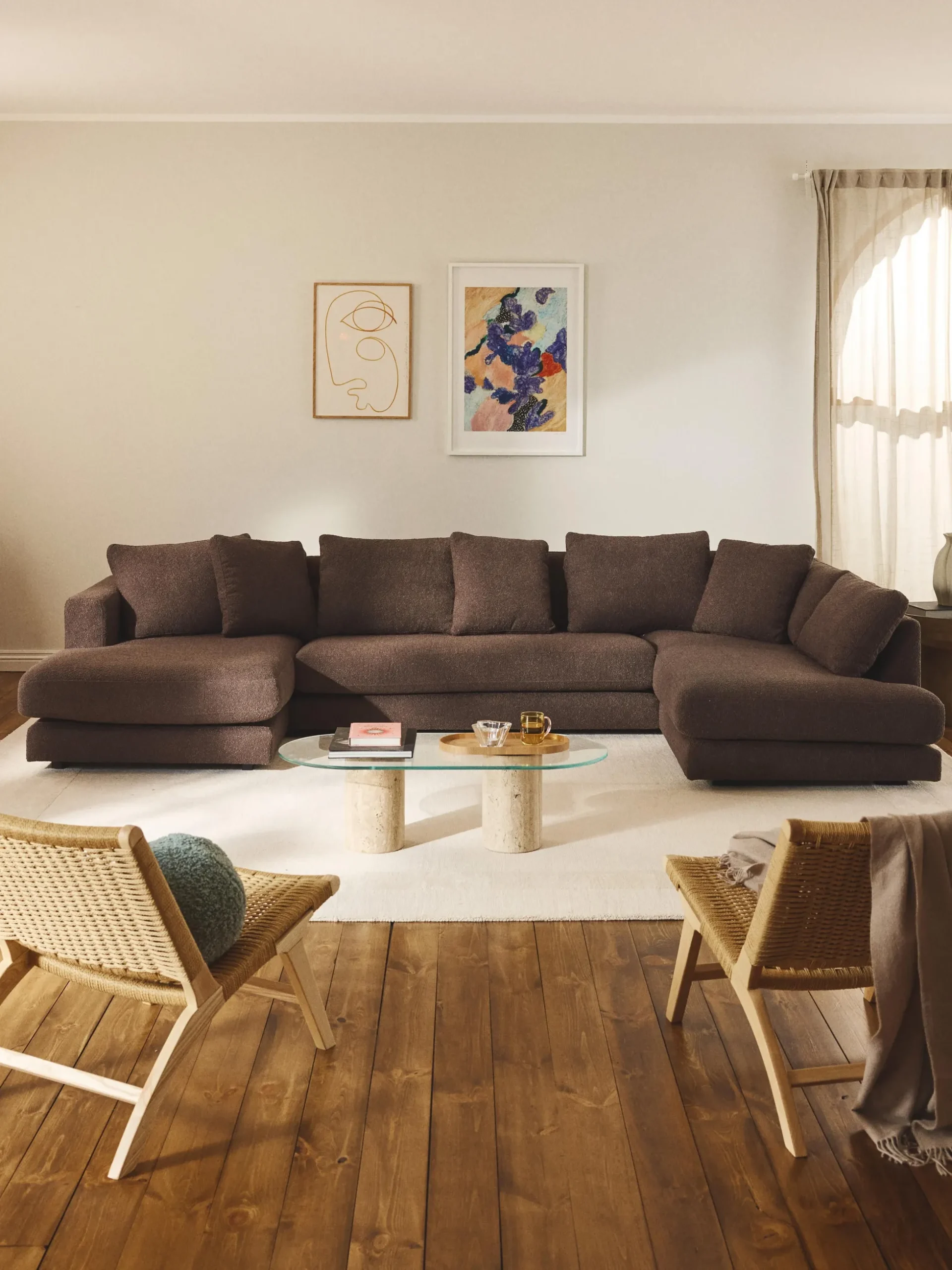 Divano XL in bouclé Tribeca
