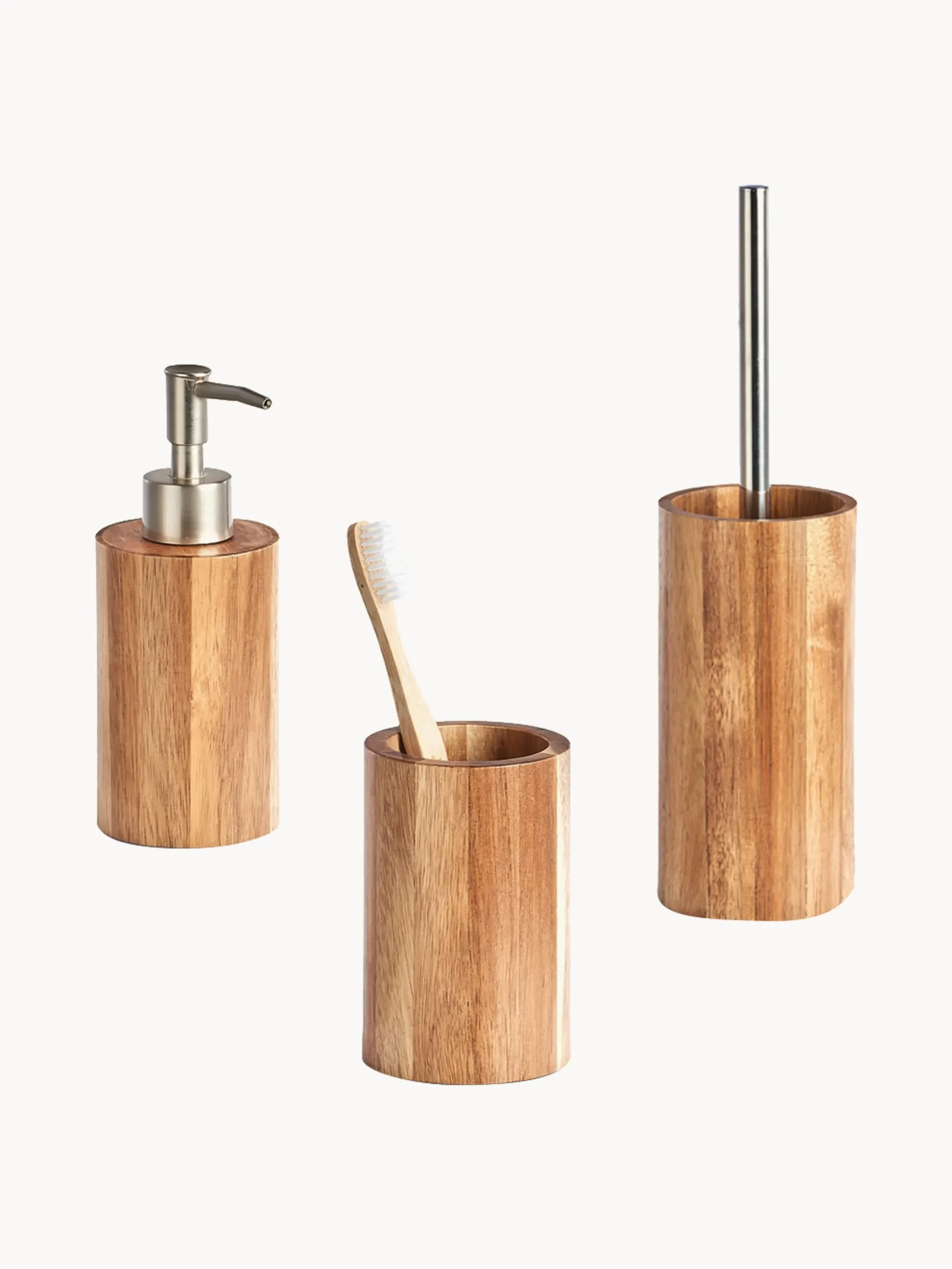 Dosatore di sapone in legno d'acacia Lovely