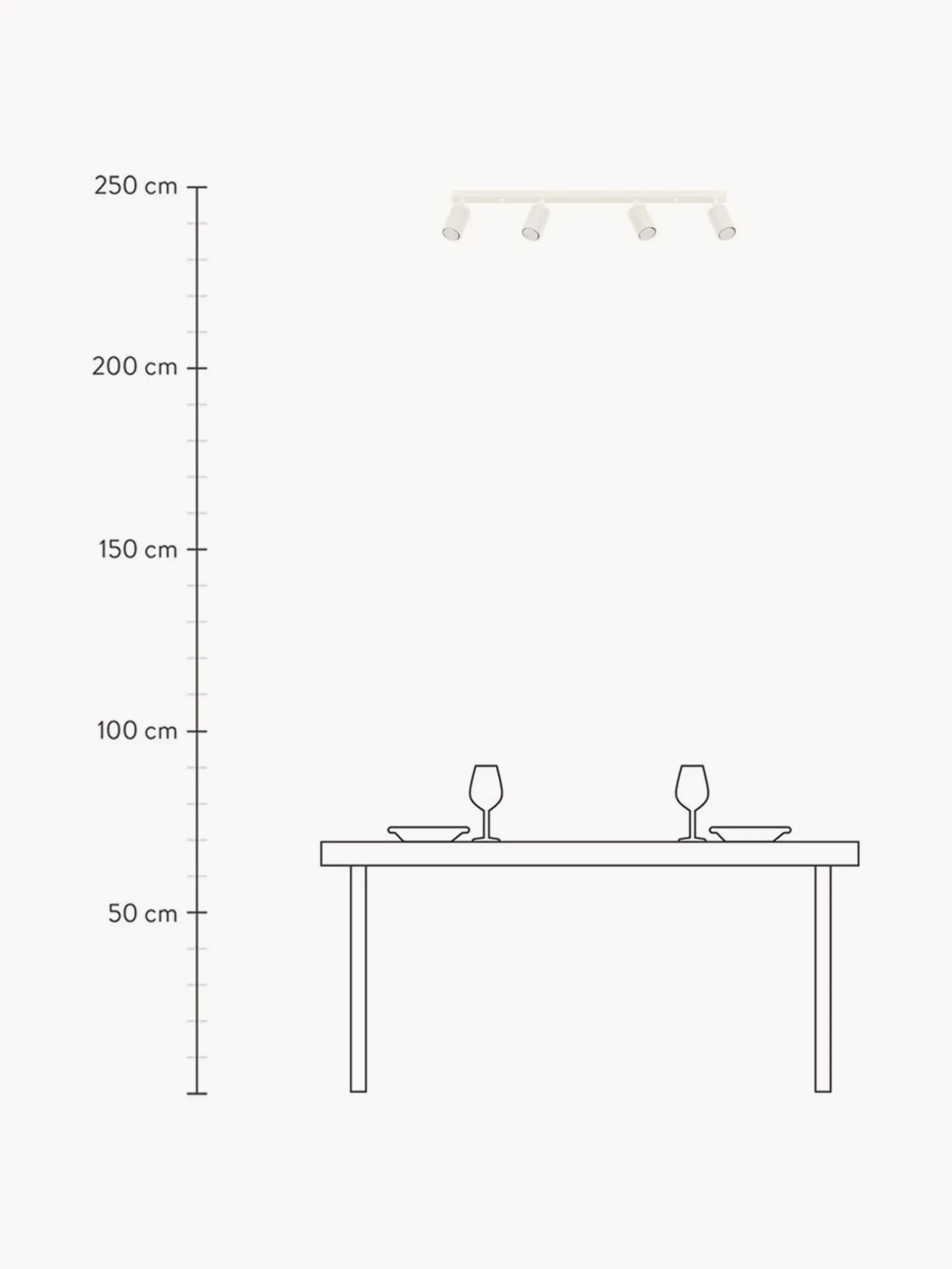 Faretti da soffitto grandi Gleam