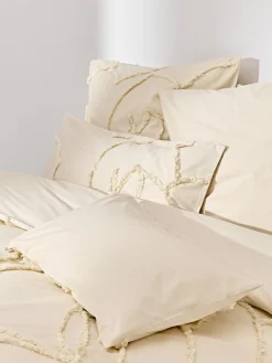 Federa in cotone percalle con design trapuntato Madeline