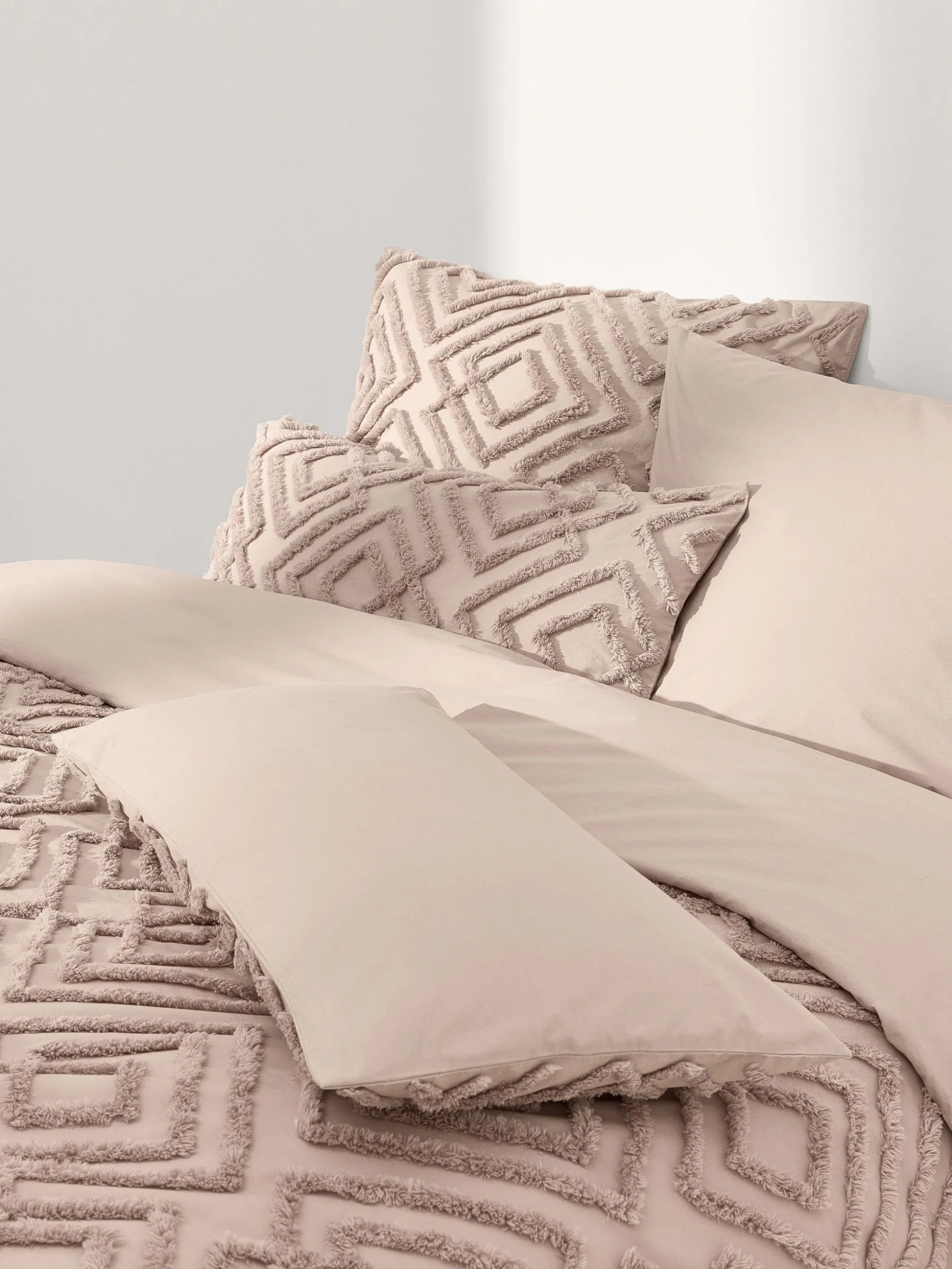 Federa in cotone percalle con design a ciuffi Phil