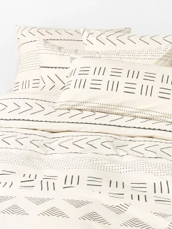 Federa in cotone percalle con motivo boho Kohana