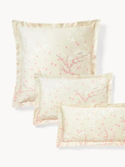 Federa in raso di cotone con stampa floreale Sakura