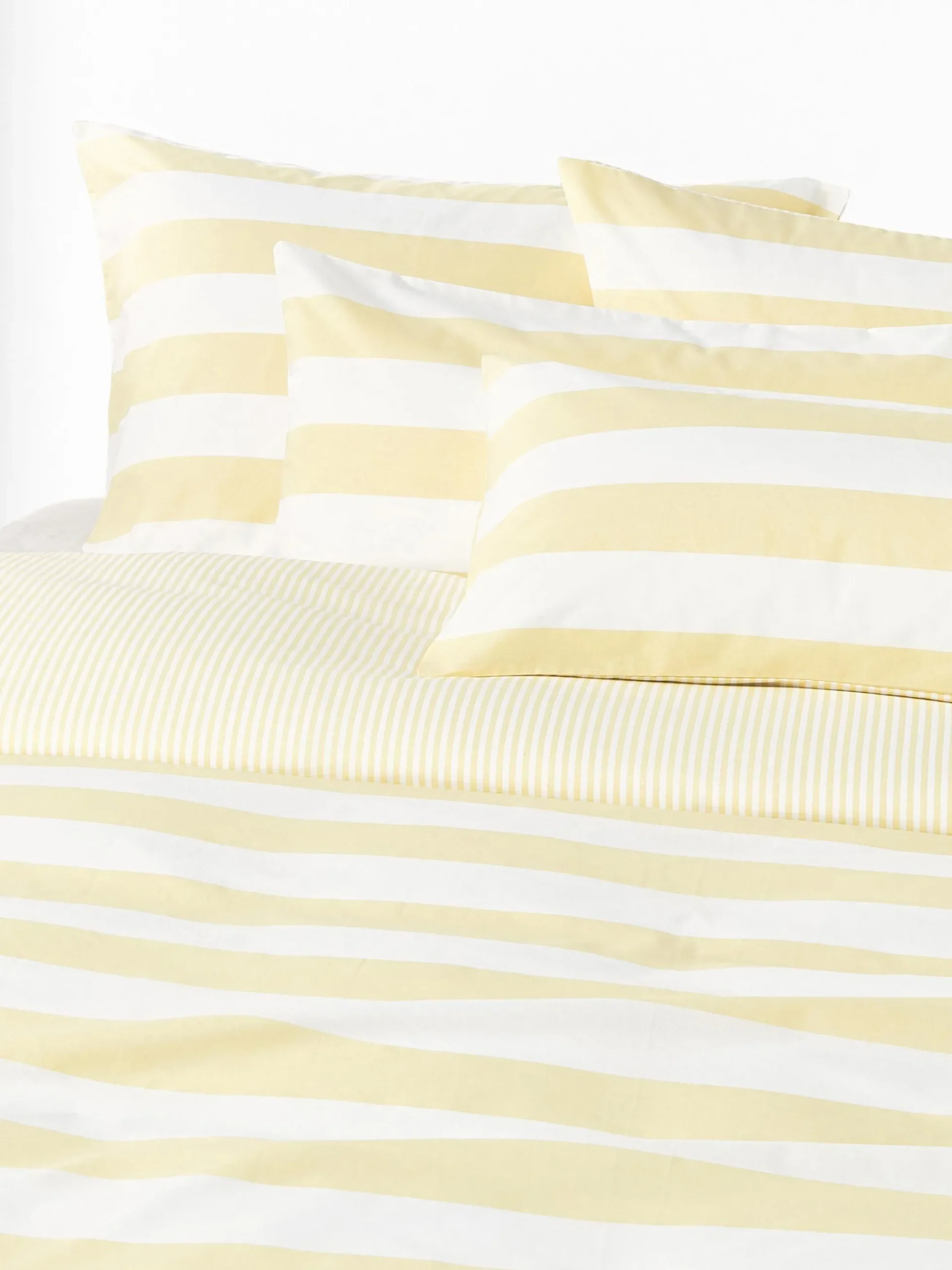 Federa reversibile in cotone a righe Lorena