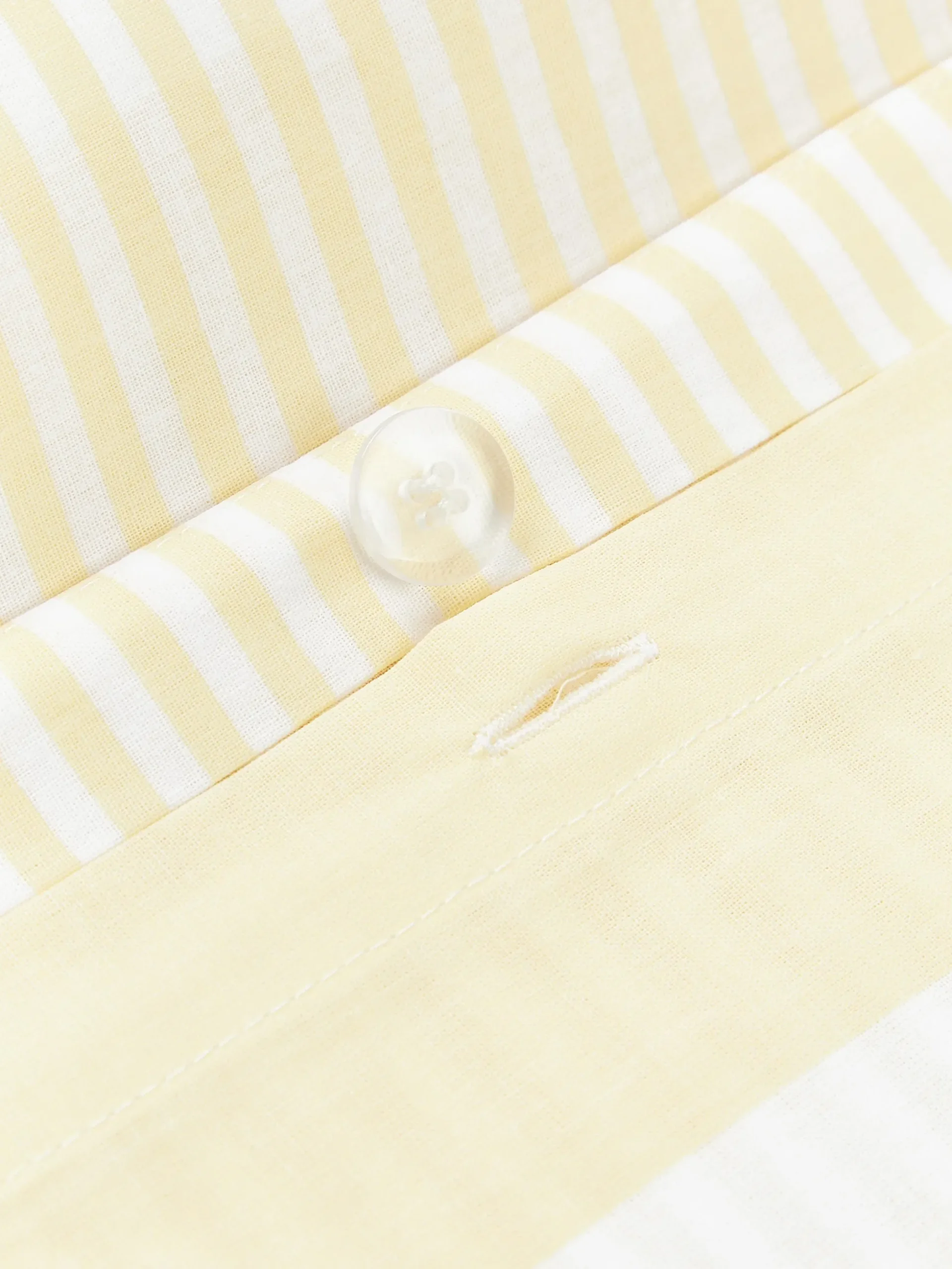 Federa reversibile in cotone a righe Lorena