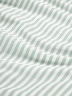 Federa reversibile in cotone a righe Lorena