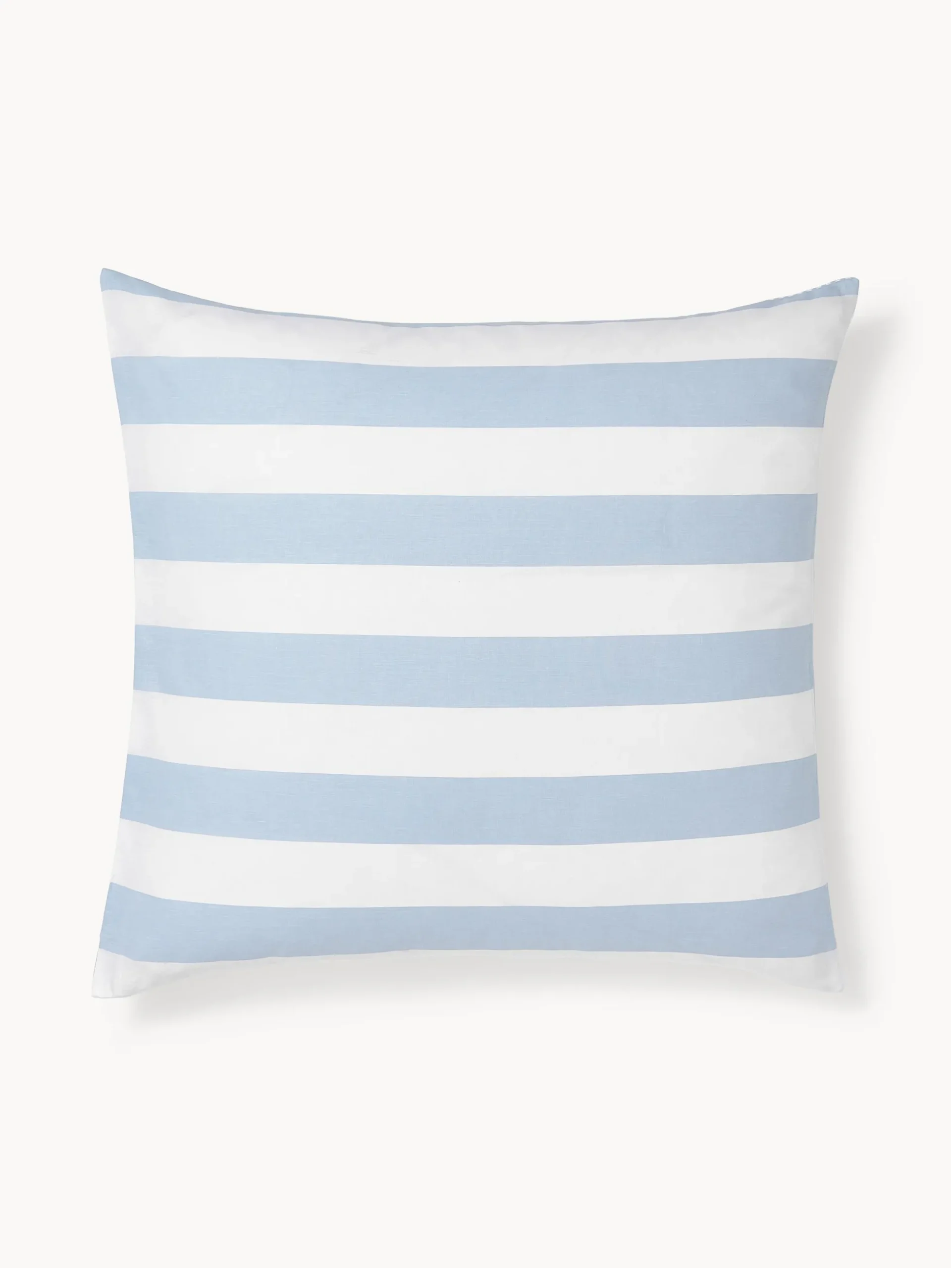Federa reversibile in cotone a righe Lorena
