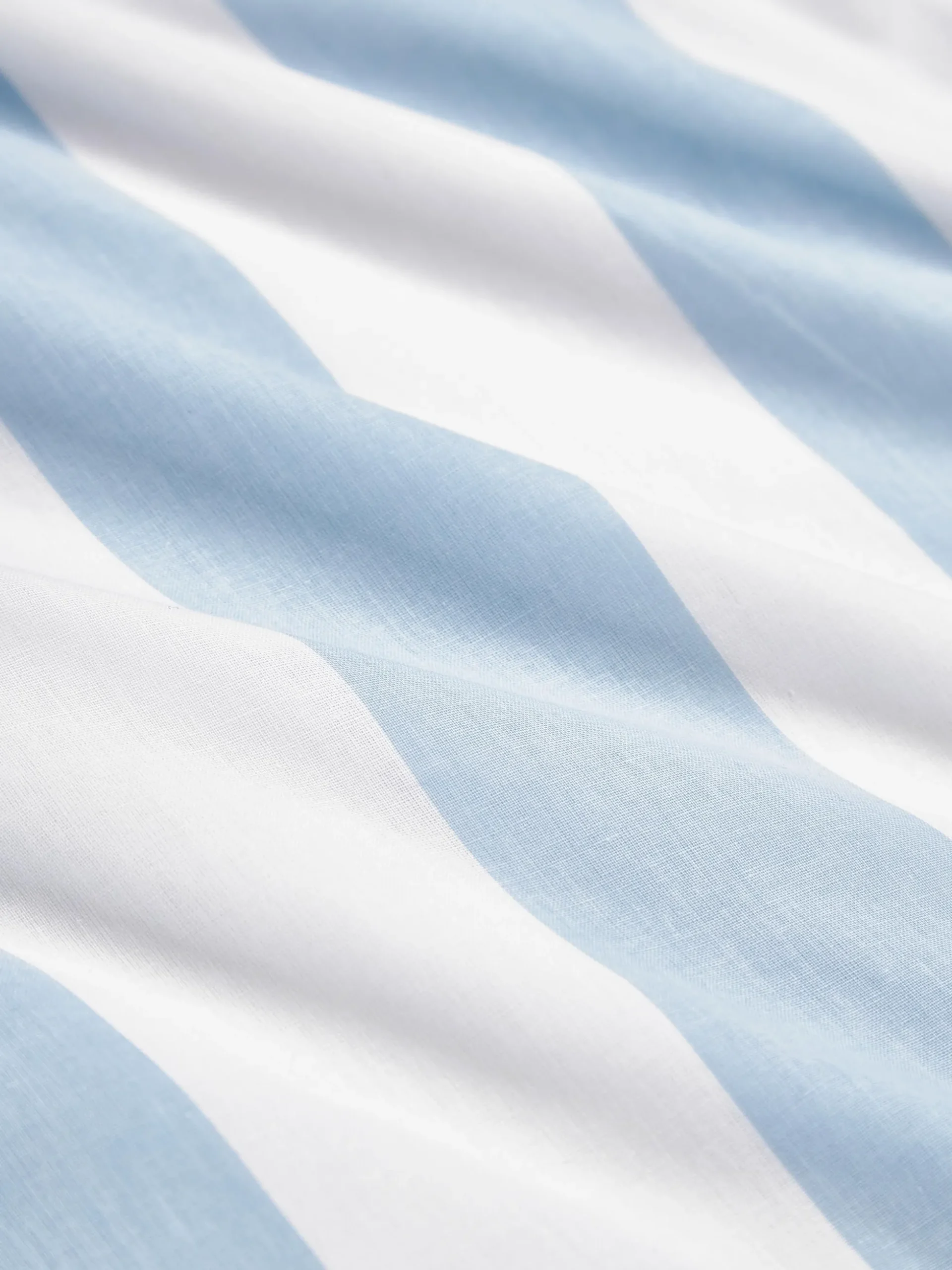 Federa reversibile in cotone a righe Lorena