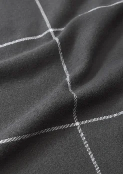 Federa reversibile in flanella di cotone a quadri Noelle