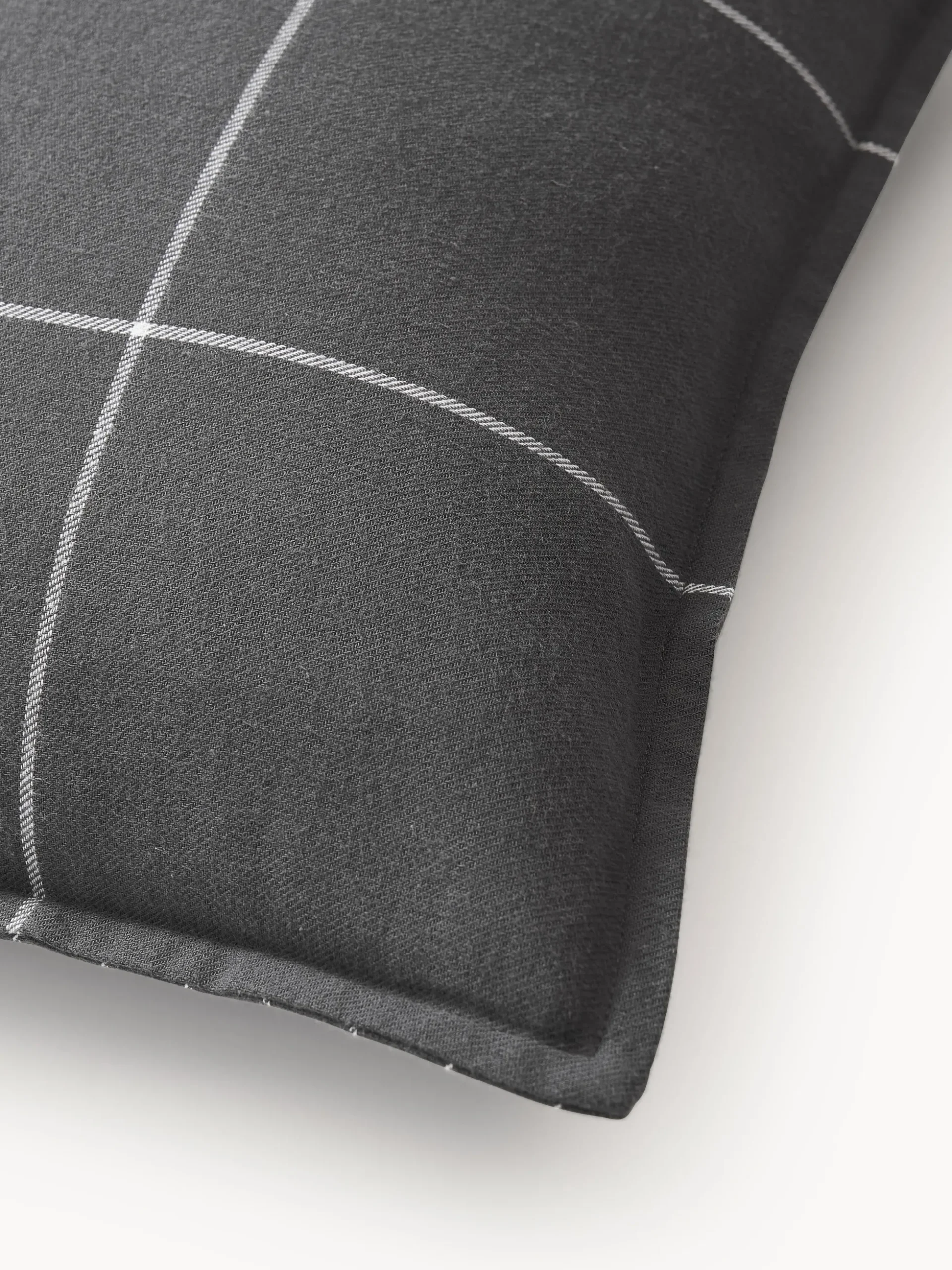 Federa reversibile in flanella di cotone a quadri Noelle