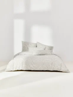 Federa in cotone con fantasia Arcs