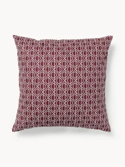 Federa in cotone con stampa geometrica Jella