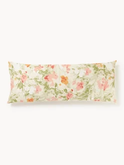 Federa in raso di cotone floreale Anthea
