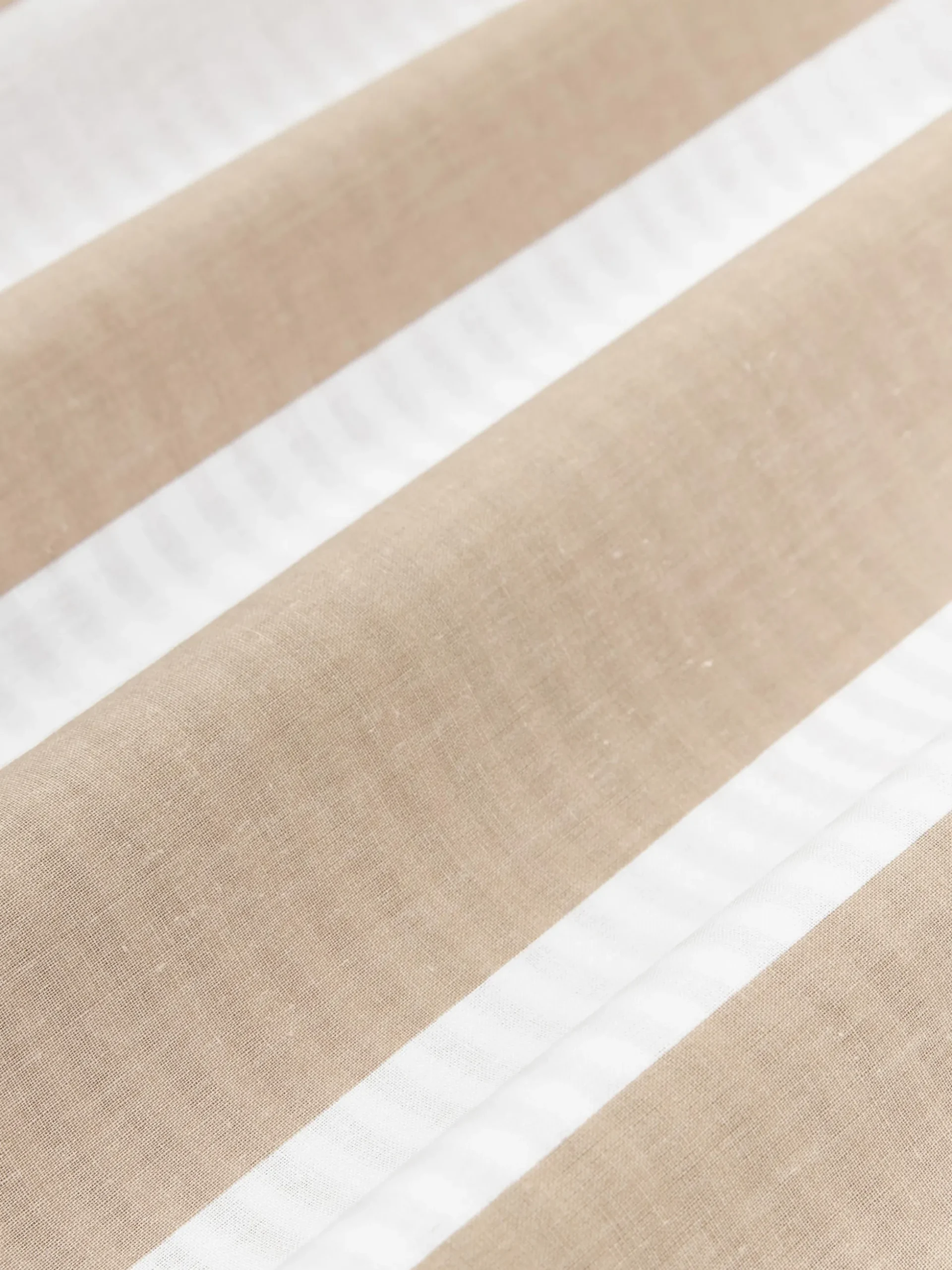 Federa reversibile in cotone a righe Lorena